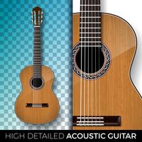 Acoustic guitar illustration