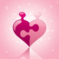 Love Puzzle vector