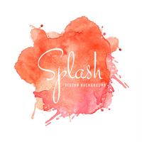 Elegant colorful splash watercolor background vector