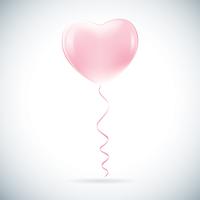 Heart shaped balloon vector