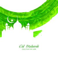 Abstract Eid Mubarak background vector