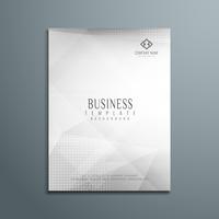 Abstract grey business flyer template vector