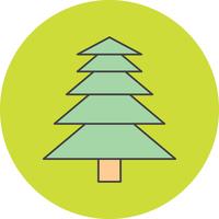 icono de árbol vector