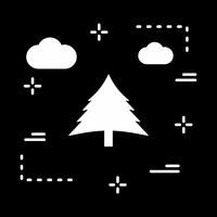 icono de árbol vector