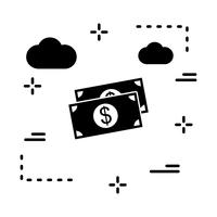 icono de dólar vector