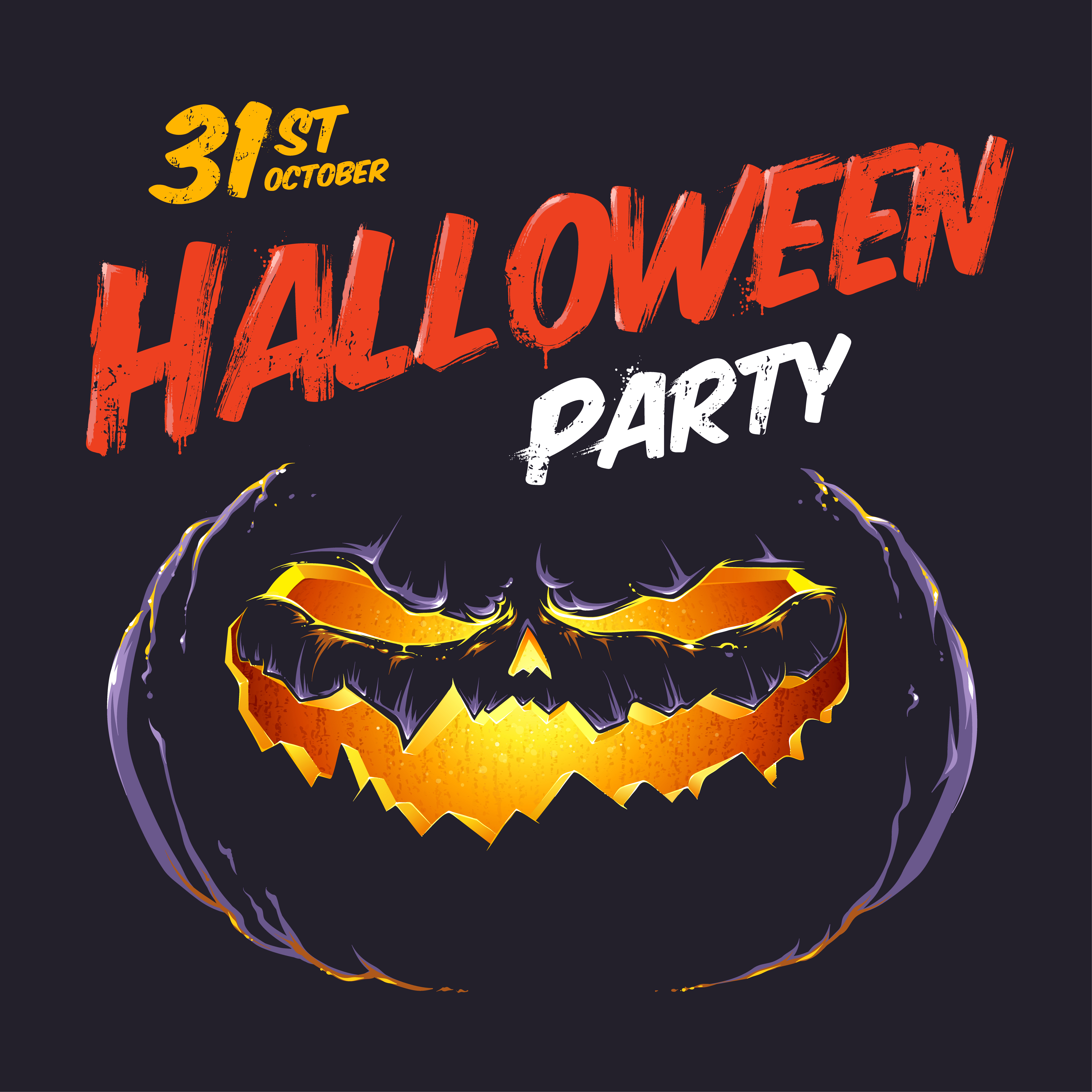 Halloween Party Flyer Download Free Vectors Clipart Graphics Vector Art