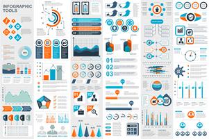 Infographic elements data visualization vector design template