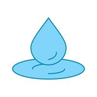 vector water drop icon 