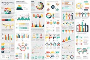 Infographic elements data visualization vector design template