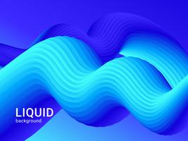 Blue Abstract Fluid Background vector