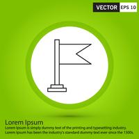 Perfect black icon,vector or pictogram illustration on green background. vector