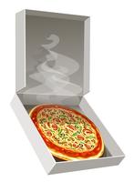 Vector de pizza caliente