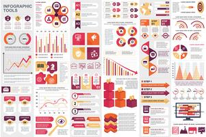 Infographic elements data visualization vector design template