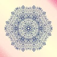 Mandala. Floral vintage round amulet tatoo vector