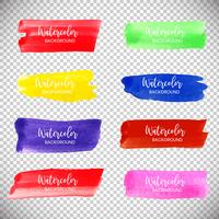 Watercolor Banner Collection vector