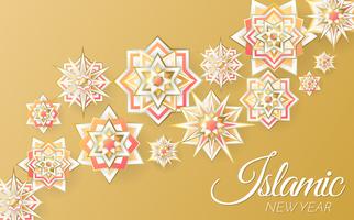islamic background template Vector