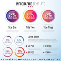 Plantilla de diseño de infografías vector