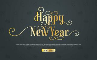 Happy New Year Background Vector background