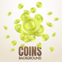 coins background template Vector