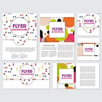 fresh background flyer style background Design Template vector