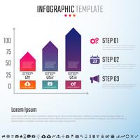 Plantilla de diseño de infografías vector