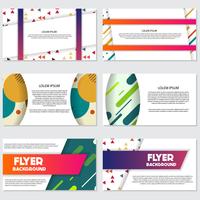 fresh background flyer style background Design Template vector