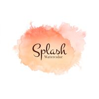 Abstract decorative watercolor splash design background vector