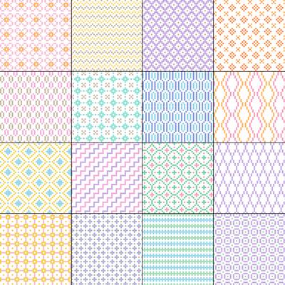 small seamless geometric patterns