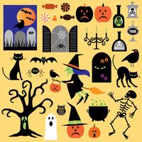 Clipart de halloween vector