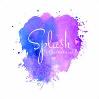 Abstract colorful soft watercolor splash vector
