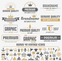 Vintage Retro Vector Logo para banner