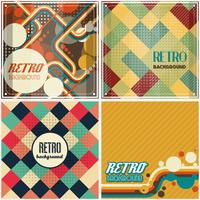 Old retro Vintage style background Design Template vector