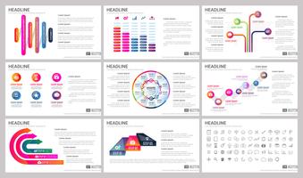 Modern Elements of infographics for presentations templates for banner vector