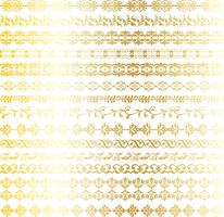 gold ornate borders vector
