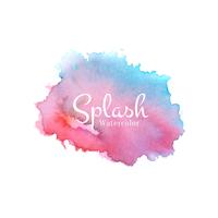 Abstract watercolor splash design background vector