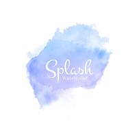 Colorful watercolor splash hand drawn design vector