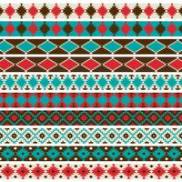 Native American border patterns graphics vector