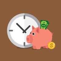 Piggy bank vector