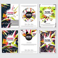 Low Poly Flyer style background Design Template vector