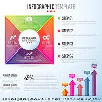 Plantilla de diseño de infografías vector