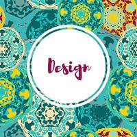 Conjunto de banners de plantillas. Patrón de mandala floral y adornos. vector