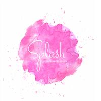 Hand drawn colorful soft watercolor splash design  vector