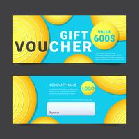 Gift Voucher Vector background