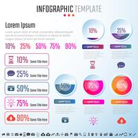 Plantilla de diseño de infografías vector