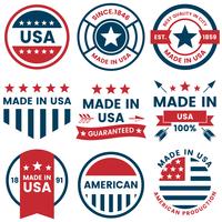 America Vector label for banner