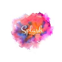 Abstract decorative watercolor splash design background vector