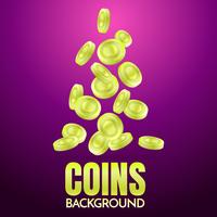 coins background template Vector