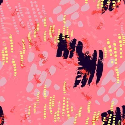 Memphis abstract seamless pattern