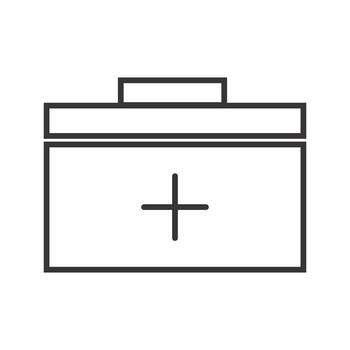 Icono de línea negra vector