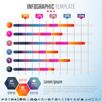 Plantilla de diseño de infografías vector